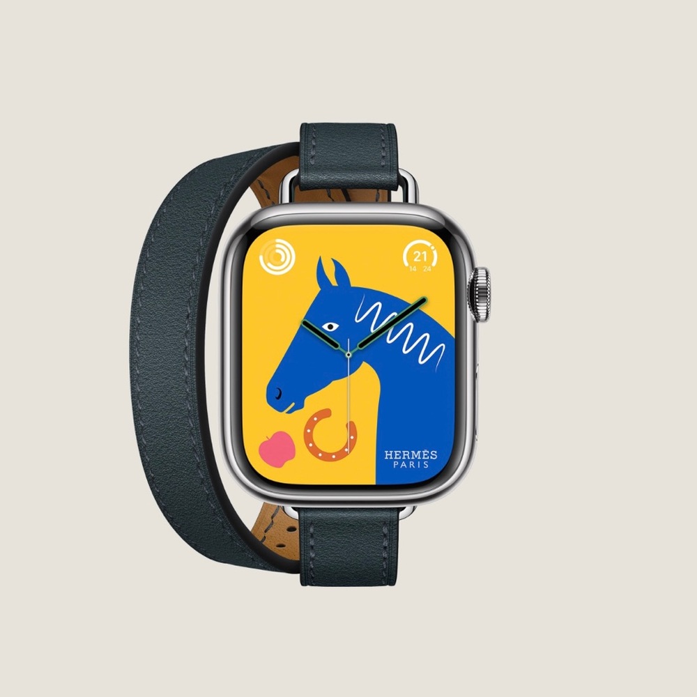 Brand New! Band Apple Watch Hermes Double Tour 41mm Attelage